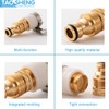 TAOSHENG Universal Mixer Tap Connector, Brass 1/2 & 3/4 Inch