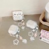 JANDM for AirPods Case Cover with Keychain,Shockproof Soft Clear Cute