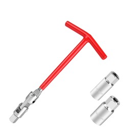 PHOENIX Plug Wrench Set, 0.6 inch (16 mm), 0.8 inch (21 mm), Universal T-shaped Plug Socket, Socket Wrench, Variable, Oscillating Plug, Handle, Car, Motorcycle, Scooter