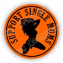 Unbranded/Generic 3pcs Support Single Moms Funny Hard Hat Stickers Construction Laborer Decals