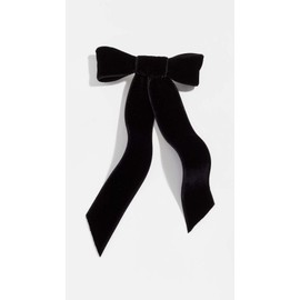 Jennifer Behr Women's Velvet Bow Barrette, Black, 1 Count