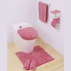 sybilla 15919 Tejedor Toilet Mat, Approx. 23.6 x 23.6 inches