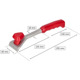 KOTABRAU® Aluminium Floor Scraper Professional 60 mm Essential Tool for Carpentry Work for Removing Paint, Discolouration and Unevenness on Wood