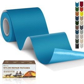 3x79 Nylon Repair Patch Nylon Repair Tape Self Adhesive Fabric Tapes Outdoor Camping Gear Fabric kit for Tent, Umbrella, Down Jackets, Sleeping Bag, Knapsack（Sky Blue）