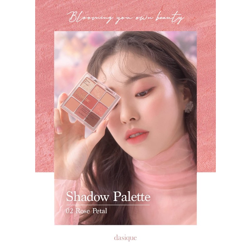 Dasique #02 Rose Petal Eyeshadow Palette, Eyeshadow Palette x 1,