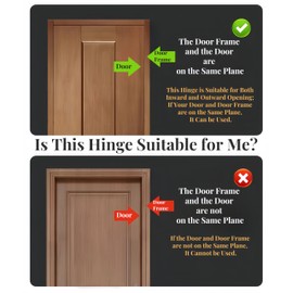 4 Pack Door Hinges Matte Black, Manganese Steel, 4 Inch Self Closing Heavy Duty Spring Hinge for Door Gate Hardware with Mounting Screws, 90 Degree Positioning