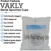 Sterile Specimen Cups Individually Bagged with Lids [3 Count] 4