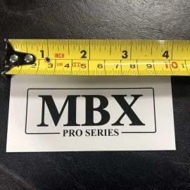 N/A MBX Tactical Pro Series Sticker Decal White & Black