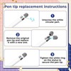 24Pcs Fiber Mesh Stylus Tips Replaceable Stylus Pen Replacement Tip