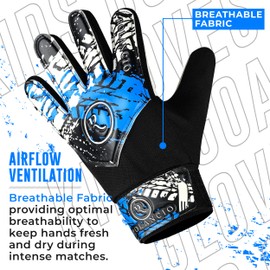 ROLANCIO Goalie Gloves (Blue/White, 07)