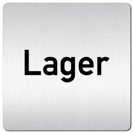 Türschilder24 XXL Door Sign 125 x 125 mm Bearing 1.5 mm Aluminium Solid Material 100% Made in Germany