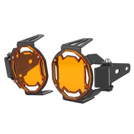 Motorcycle Fog Light Protection Screw LED Lamp Protector Cover Fit for R1200GS/R1250GS Adventure LC Etc (Orange)