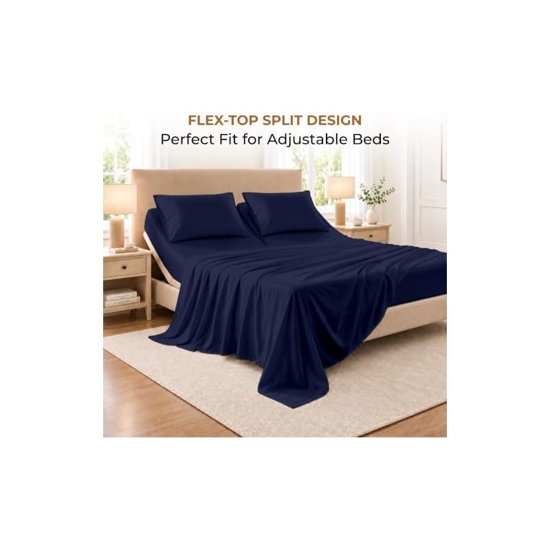 SGI Bedding Cal King - Juego de sábanas de 28