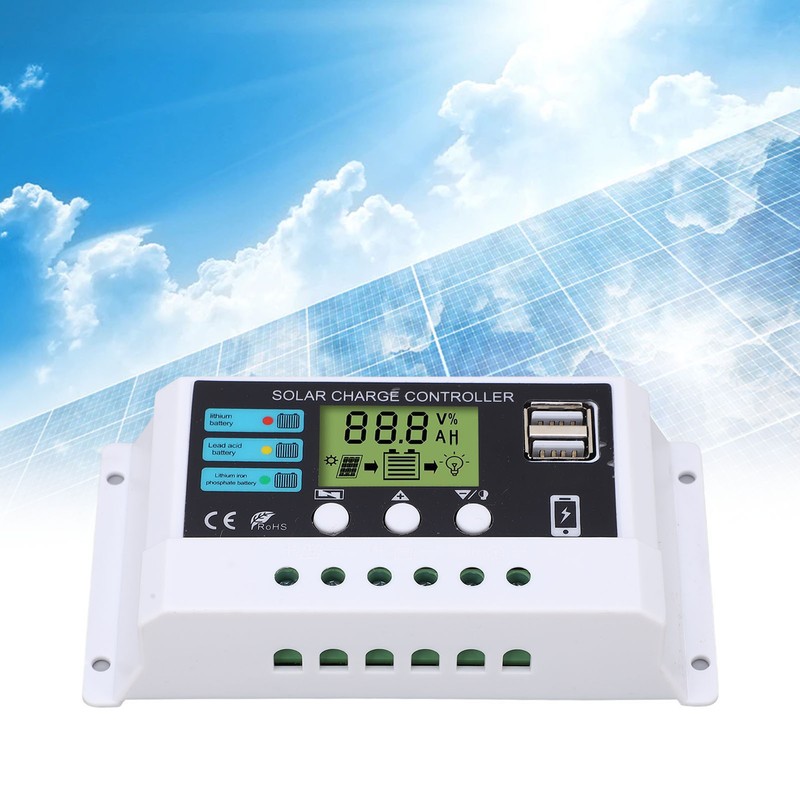 Solar Controller Industrial Chip LCD Display Overload Protection Solar Regulator