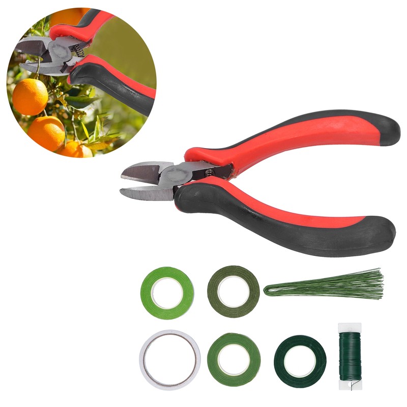 8Pcs set Flower Arrangement Kit Floral DoubleSided Tape Wire Cutter