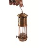 Nautical Antique Brass 7" Miner Lamp Vintage Maritime Ship Boat