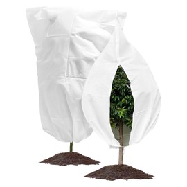 EUIEUT Pack of 2 Winter Protection for Plants Frost Protection Cover 120 x 180 cm Protective Cover for Winter Plants Plant Protection Winter Plant Protection Cover Plant Bag Frost Protection Plant