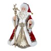 Kurt S. Adler 10.5-Inch Fabriché Regal Red Santa Table Piece