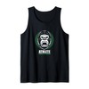 Gym Gorilla Head Athlete Fitness Training Green Modern Gym Tank