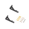 Emuca - Folding Shelf Supports, 203mm, Set of 2 Folding