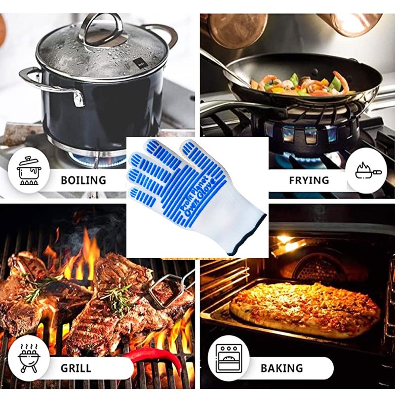ProfitPlanet Premium Quality Oven Gloves with Heat Protection up to