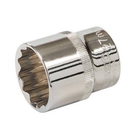 Silverline Tools 736697 Socket 1/2" Drive 12pt Metric 30mm, Silver, Set of 12