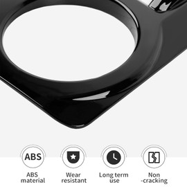 Linskip Cup Holder Panel Cover Compatible with Toyota 4Runner 2010-2023 TRD, 4Runner Cup Holder Panel Trim, 4Runner Interior Accessories 1Pcs(black)