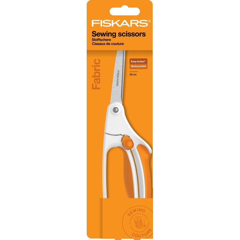 Fiskars Softgrip Fabric Scissors, Length: 26 cm, Stainless Steel Blade/Plastic