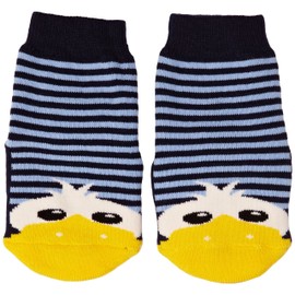 Country Kids Baby Slipper Sock Danny, Blue (Blue), 3-6 (Size:3-12 Months)