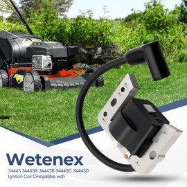 34443D Tecumseh Ignition Coil Replace 34443 34443A 34443B 34443C OEM Fit Tecumseh TORO LV195EA AV520 LH195 TVM140 Ignition Coil Solid State Module with Spark Plug