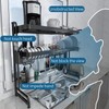 Over Sink Dish Drying Rack, Loyalfire 3 Tier Full Stainless