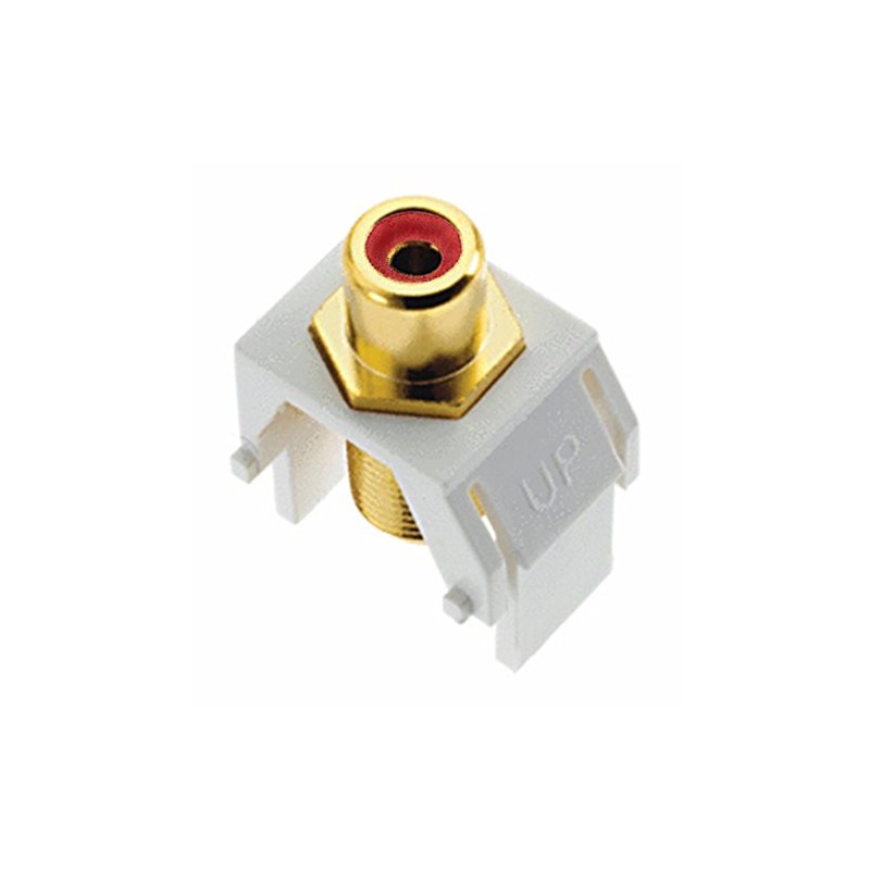 Legrand - OnQ Red RCA to F Connector, Standard RCA