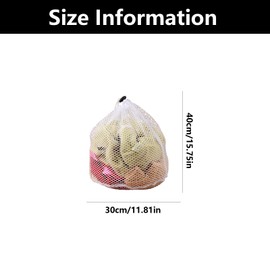 2 Pack Laundry Bags for Washing Machine, Mesh Laundry Bags, Washing Machine Bag, Washing Bags for Delicates, For Washing Machine Travel, Delicates Laundry Bag，bra, Baby Clothes(White)