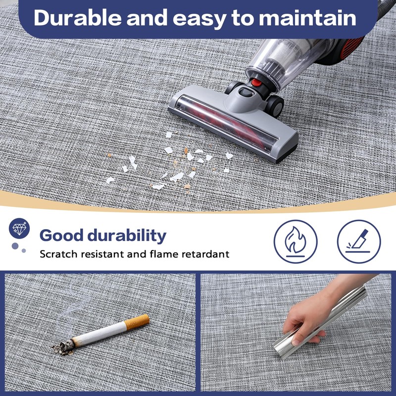 Vinyl Floor Mat Waterproof Area Mat Non Slip PVC Vinyl