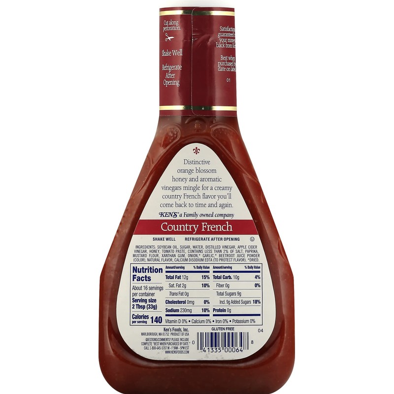 Ken's Steak House Country French Honey Dressing, 16OZ
