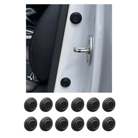 SHILSJ Car Door Cushion, Door Noise Isolating Shock Absorber, Compatible with Nissan, Aria, FE0, R4.1~, New Sakura, B6AW, KE0, R4.6~, Fairlady Z, RZ34, R4.8, Pure Black, 12 Pieces
