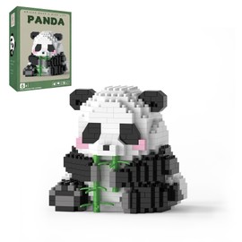 MJDDJA Mini Building Blocks- Bamboo Panda, Party Favors- Micro Blocks Panda Toy for Kids 6 7 8 9 10+, Mini Blocks Building Sets for Adults, Easter/Birthday for Boys and Girls(504PCS)