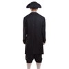 BLESSUME Rococo Men Colonial Costume Patriotic Adult Costume (Black Suit,