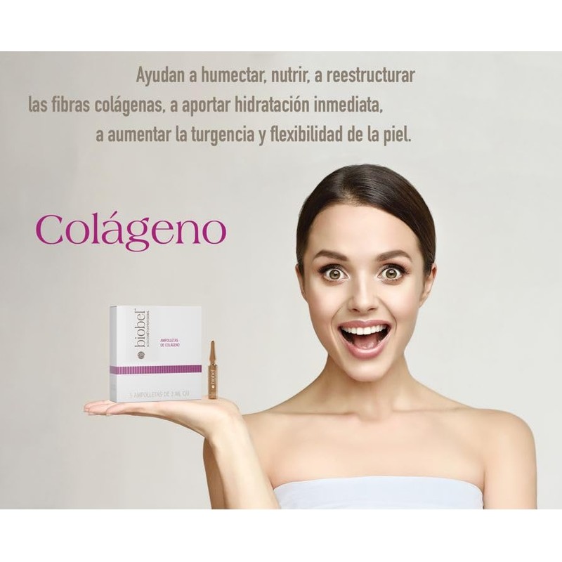 Biobel Ampolletas de Colágeno 5 ampolletas de 2ml cada una