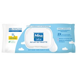 Mixa Bébé Toilet Milk Wipes 48 Wipes