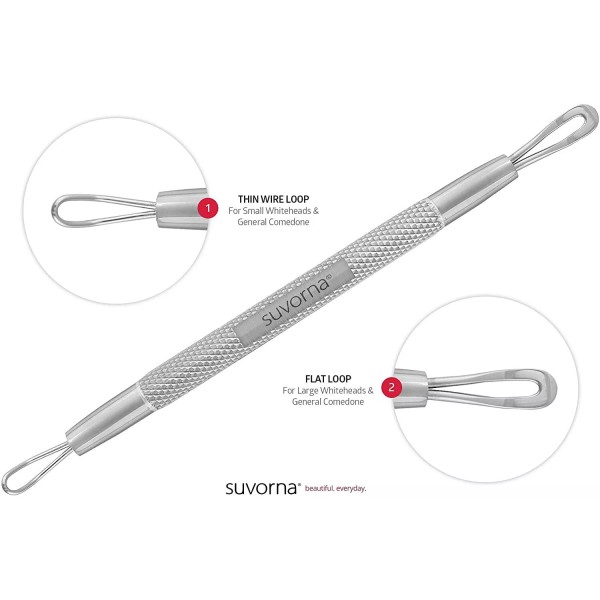 Suvorna Blackhead Cleaner / Remover Acne/Comedone Extractor Tool SC-1103-SSP