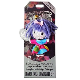 Watchover Voodoo - String Voodoo Doll Keychain – Novelty Voodoo Doll for Bag, Luggage or Car Mirror - Daughter Voodoo Keychain, 5 inches, Multicolor (108010003)