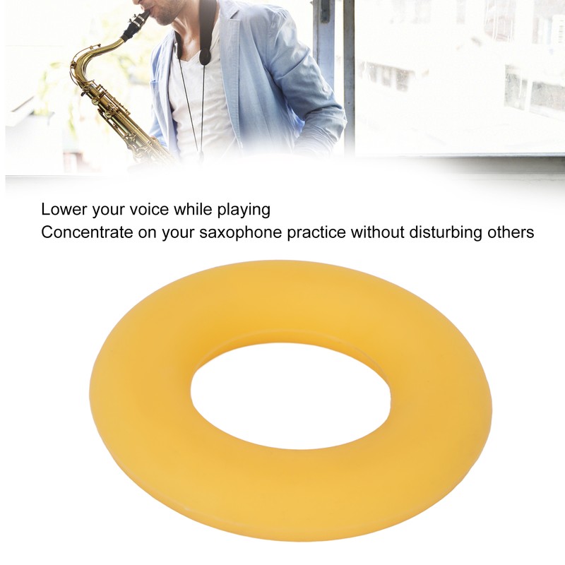 Saxophone Mute Alto Sax Tone Filter Silicone Bell Protective Ring