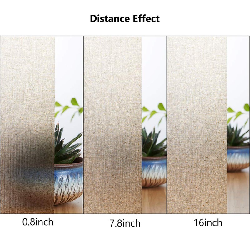 LEMON CLOUD Window Film No Adhesive Removable,Decorative Privacy Window Film,Texture