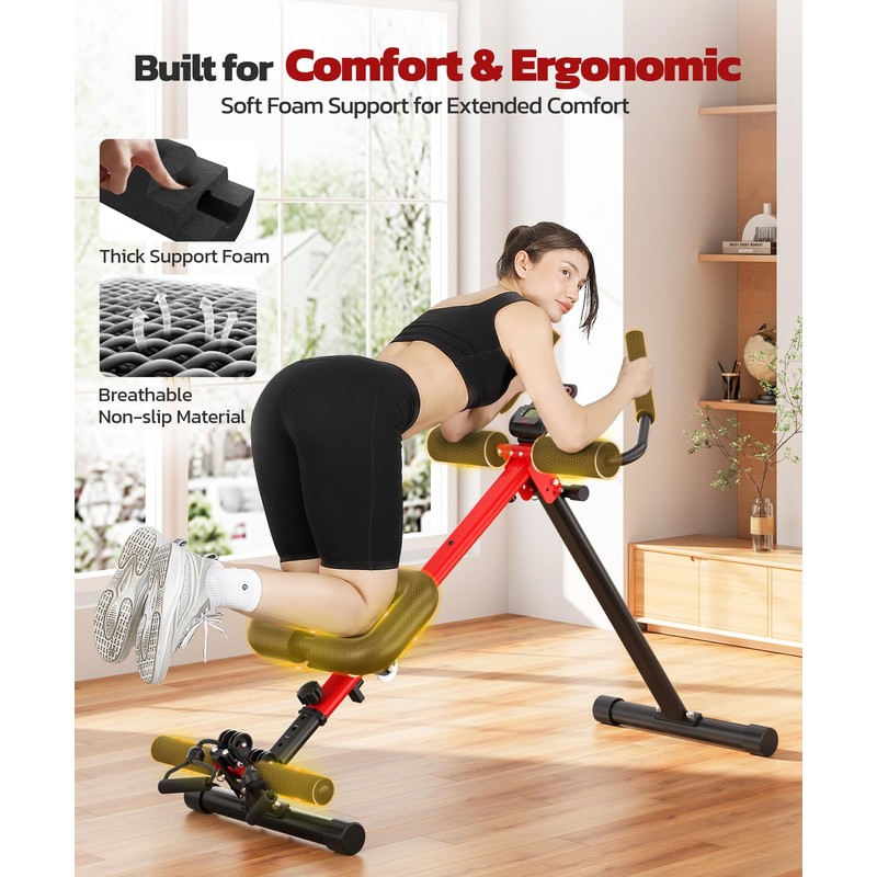 Yoleo 2 in 1 Ab & Rowing Machines for Home,