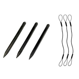 Element 115 3-Pack Replacement Stylus Pen for Boogie Board LCD Writing Tablet Pack of 3 with 3 Elastic Strings to Attach Pens to Board (Drawing Pad NOT Included)