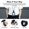 Casekey US Stock Detachable Identity Cardholder Set Premium Leather Stretchable