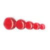 Mack 's Lure Anillos de Boda Beads cónicos 10-per tarjeta, Flo Ruby