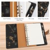 FYY Leather A5 Binder Notebook - Refillable 6 Ring Planner