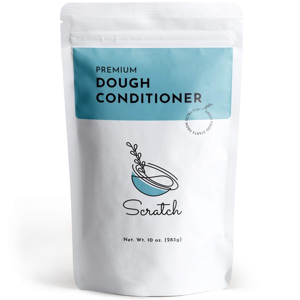 Scratch Premium Dough Conditioner - (10 oz) All Grain Bread Improver For Making Dough - Dough Enhancer for Bread to Improve Texture and Longer Lasting Bread